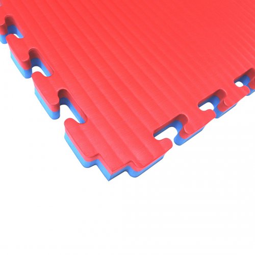 Plancha Tatami 1mt* 1mt *2,5cm rojo/azul